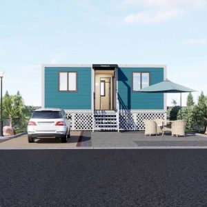 20-foot expandable container house outdoors2