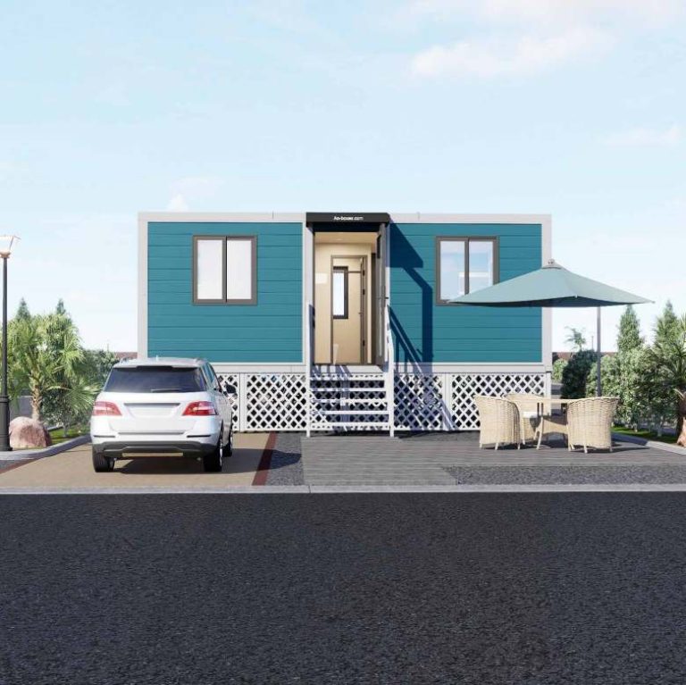 20-foot expandable container house outdoors2