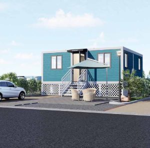 20-foot expandable container house outdoors