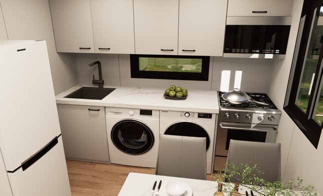 20-foot expandable container house kitchen