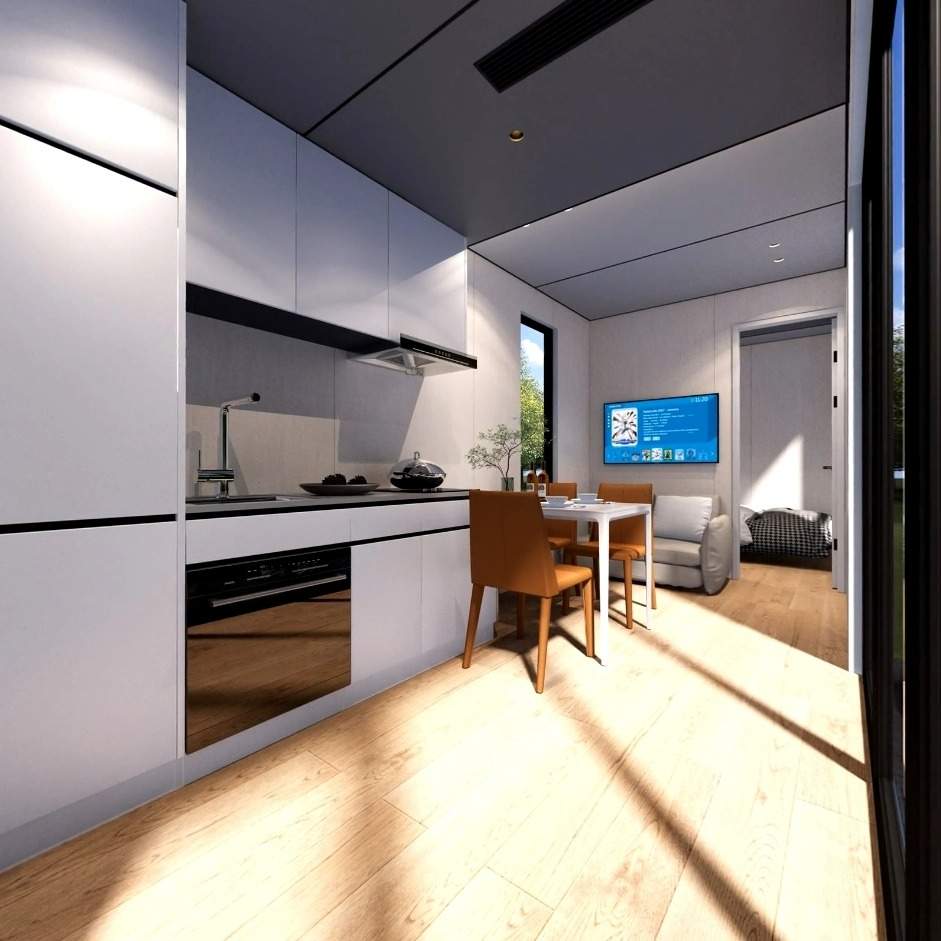 40-foot sea container house kitchen