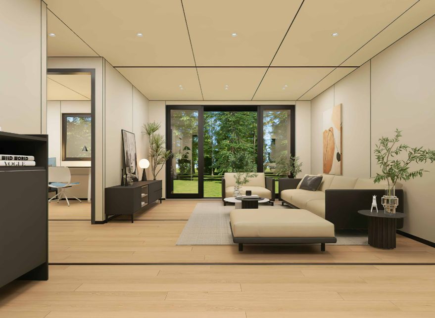 expandable container house living room