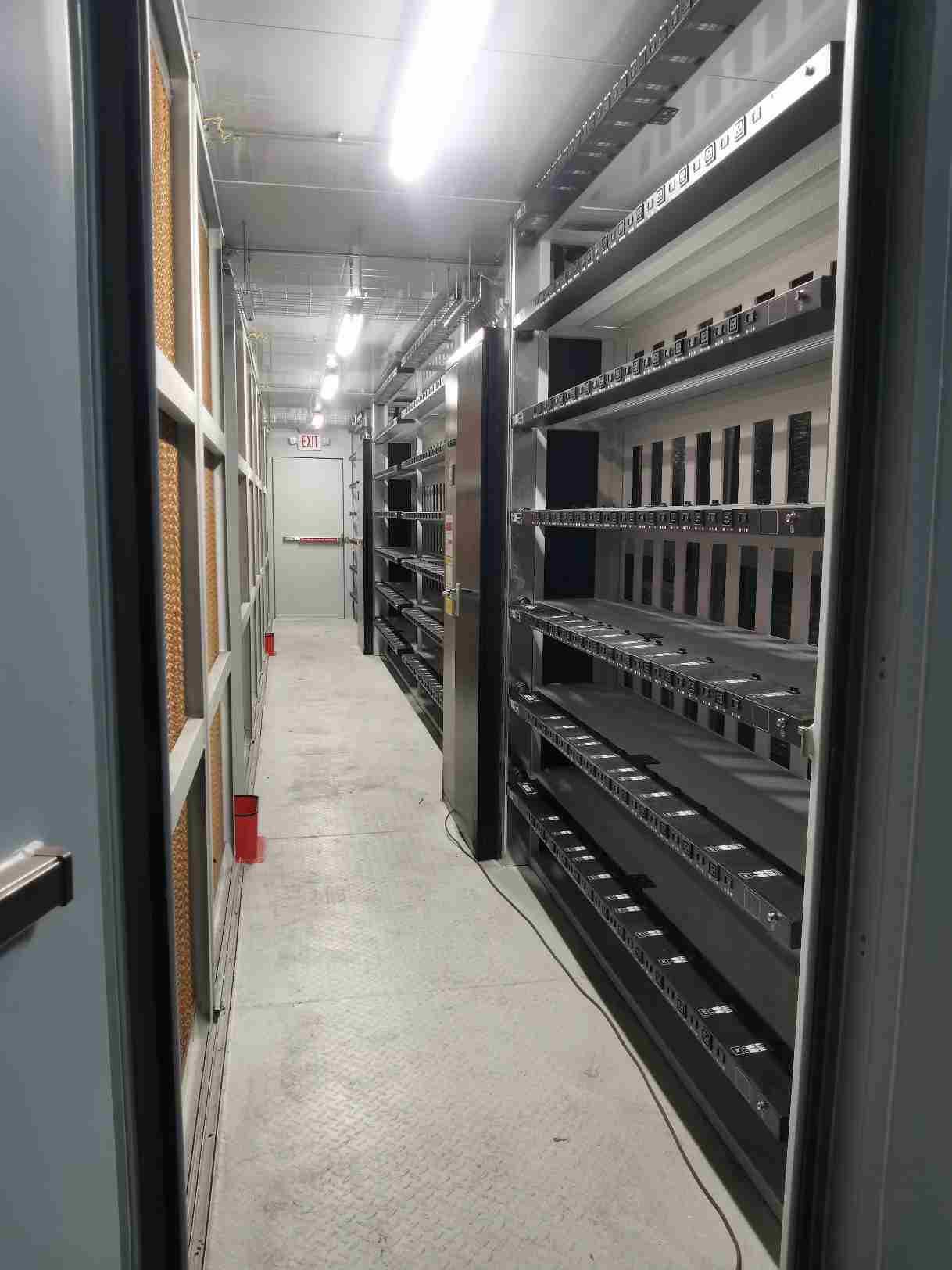 inside of modular data center