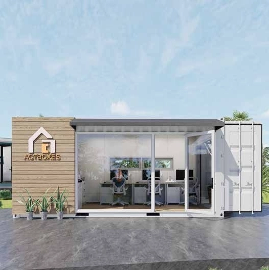 ACTBOXES modular office container front view