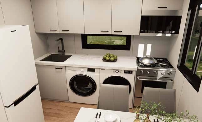 20-foot expandable container house kitchen