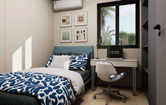 30-foot expandable container house bedroom