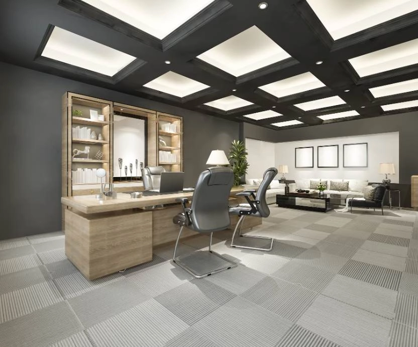 luxury business meeting and working room in executive office