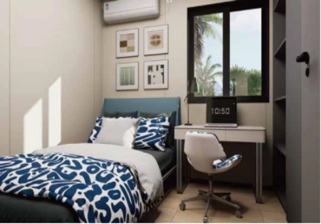 30-foot expandable container house bedroom