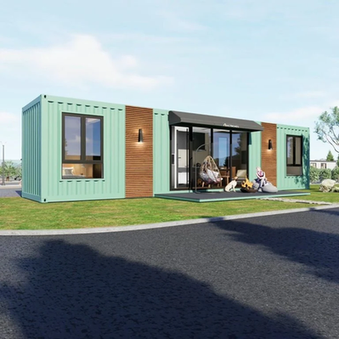 ACTBOXES expandable container house on prepared supports