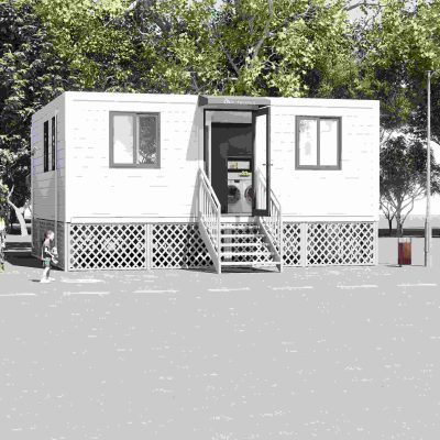 20' Container Extension Room Trailer Version